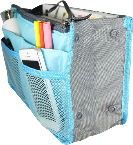 Vista 2 de Organizador de bolsa, bolsa de viaje, color azul