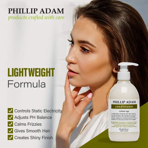 Vista 3 de Phillip Adam Acondicionador Verbena Sage para cabello suave y sedoso, añade hidratación y reduce el encrespamiento, sin silicona y sin parabenos, 12