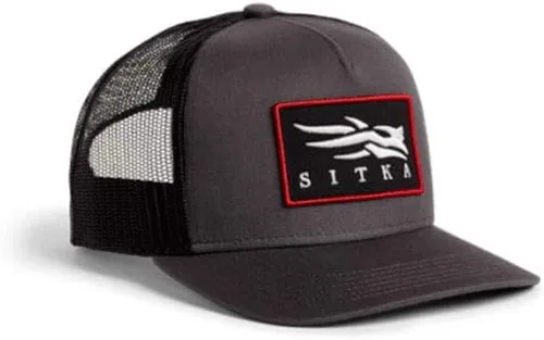 Vista 2 de Gorra SITKA Gear para hombre con parche de icono Hi Pro Trucker, talla única Corteza de árbol