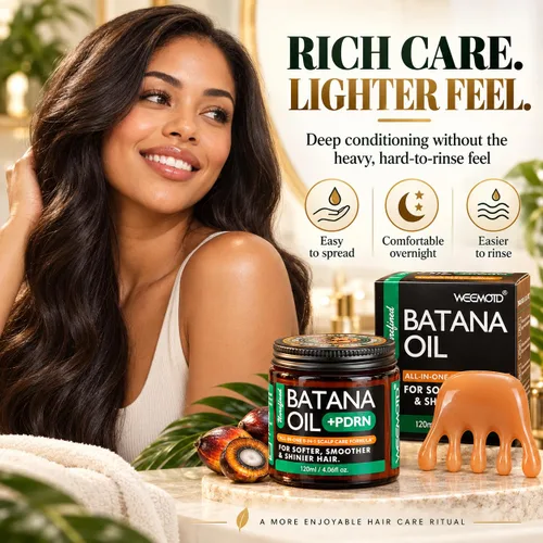 Vista 3 de WEEMOTD Batana Oil + PDRN bálsamo para el cabello y el cuero cabelludo