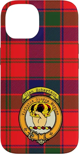 Vista 4 de Robertson Clan Scottish Crest and Tartan Case for iPhone 16
