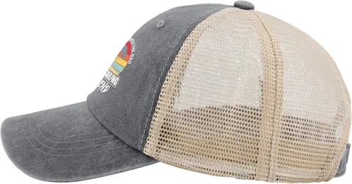 Vista 3 de JUSWEDO The Mans The Myth The Dad Parasailing Sombrero para hombre Gorras de béisbol a la moda, sombrero de entrenamiento lavado ligero