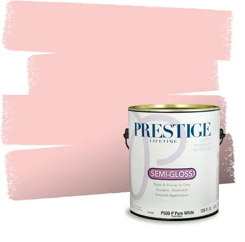 Vista 40 de Prestige Paints Pintura exterior e imprimación en uno, 1 galón, plano, coincidencia comparable de Valspar* Amber Rose*