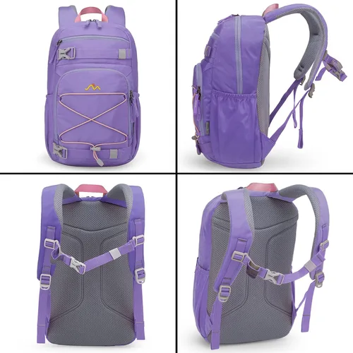 Vista 5 de MOUNTAINTOP Mochila infantil para niños y niñas, mochila escolar de jardín de infantes para niños y niñas, mochila ligera para niños