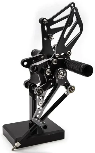 Vista 3 de PROCNC Estriberas traseras de aluminio para motocicleta Reposapiés Estriberas traseras Apoyapiés Compatible con Suzuki GSXR1000 2000 2001 2002 2003