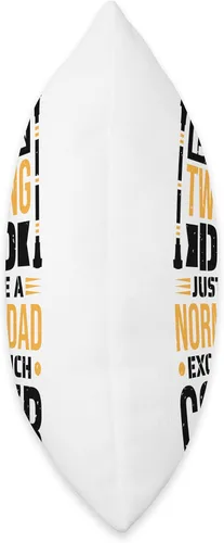 Vista 2 de Baton Twirler Father & Majorette Twirl Dancer Like A Normal Dad, Baton - Almohada giratoria, 16 x 16 pulgadas, multicolor