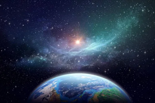 Vista 3 de Exoplaneta laminado en el espacio exterior Fantasía Galaxia Imagen Sistema Solar Ciencia Mapa Niños Tabla de aula Planetas Tierra Hubble Astronomía