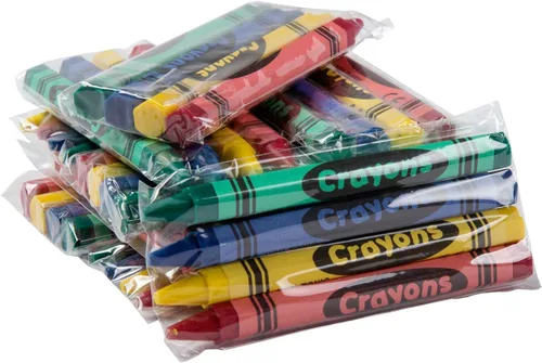 Vista 4 de AmerCare Royal - Crayones de panal no tóxicos para niños, 4 colores envueltos individualmente para violonchelo, colores surtidos para restaurantes