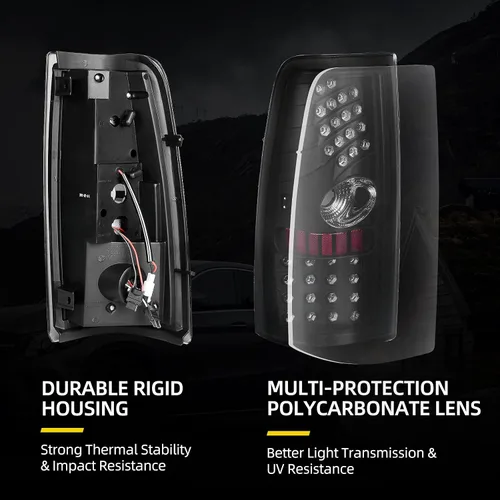 Vista 3 de DWVO Luces Traseras LED Conjunto de Luces Traseras Compatible con 1999 2000 2001 2002 2003 2004 2005 2006 Chevy Silverado / Estilo de Cuerpo 2007