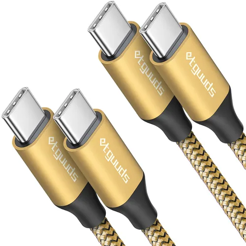 Vista 17 de etguuds Cable largo USB C a USB C de 10 pies, paquete de 2, 60W USBC a USBC, cable de carga tipo C a C de carga rápida para iPhone 17 16 15 Pro Max