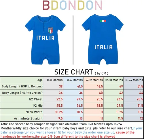 Vista 5 de BDONDON Camisetas deportivas para bebé, traje de fútbol para niño y niña, camiseta de fútbol para recién nacidos, ropa de mameluco de fútbol