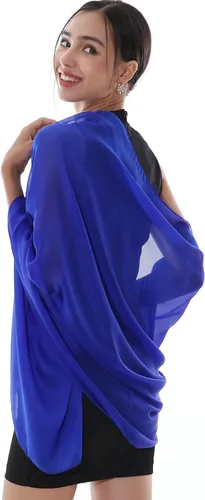 Vista 5 de RIIQIICHY Shawls Wraps for Evening dresses Scarfs for Women Formal Shawl for Wedding Like Chiffon Shawl