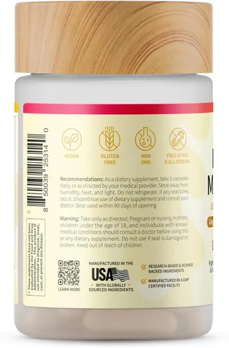 Vista 9 de Suplementos energéticos naturales para la fatiga, alivio del estrés, refuerzo de energía y mejor estado de ánimo, píldoras energéticas para mujeres