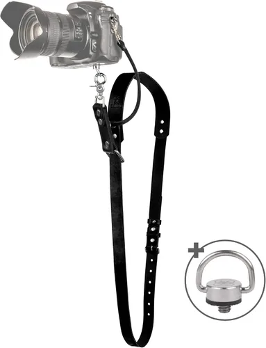 Vista 8 de C Coiro Leather Camera Strap for One Camera Professional Single Leather Harness Shoulder Strap Quick Release