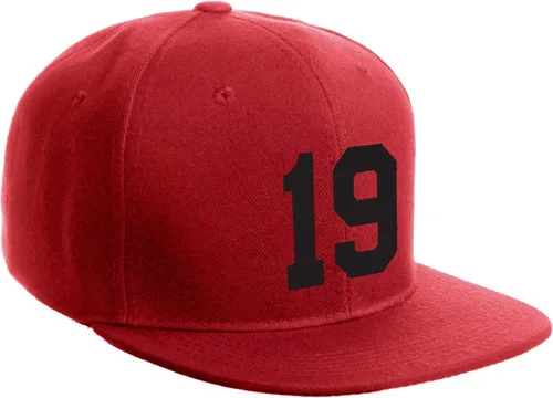 Vista 111 de Número de equipo modificado para requisitos particulares del jugador del color del sombrero del Snapback de la visera plana clásica de la visera