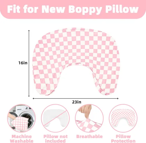 Vista 3 de Funda de almohada de lactancia, fundas de lactancia extraíbles para almohadas de lactancia, ajuste elástico y suave para bebés recién nacidos A