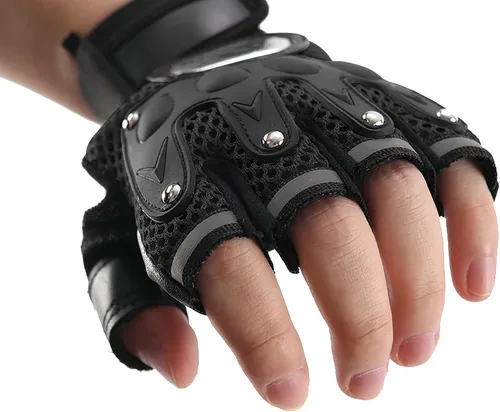 Vista 11 de IPENNY Guantes de entrenamiento unisex para hombre y mujer, guantes de ciclismo de medio dedo, transpirables, elásticos, guantes de ciclismo