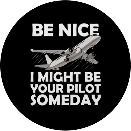 Vista 3 de Divertido avión aviación jet avión piloto vuelo sarcástico PopSockets intercambiables PopGrip