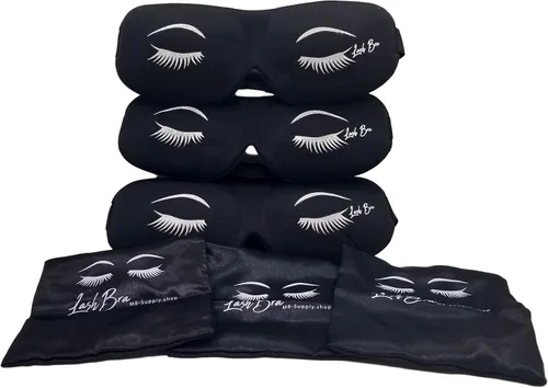 Vista 8 de Máscara de ojos para dormir contorneada 3D opaca suave cubierta de ojos con correa ajustable. Máscara de bloqueo de luz con contorno profundo que