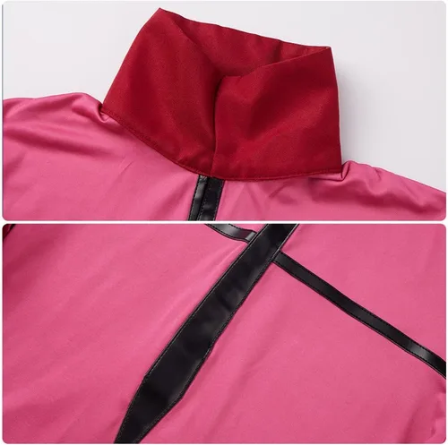 Vista 6 de Weixu Cosplay Costume Red Uniform Suit Halloween Christmas Outfit for Men