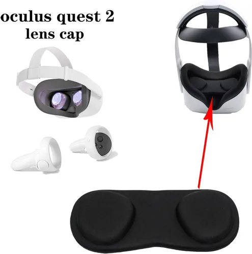 Vista 9 de TNE in-Ear Headphones for MetaOculus Quest 2 HiFi Earphones, Lens Dust Cover Pad, Controller Grip Thumbstick Caps for Quest 2 VR Virtual Reality