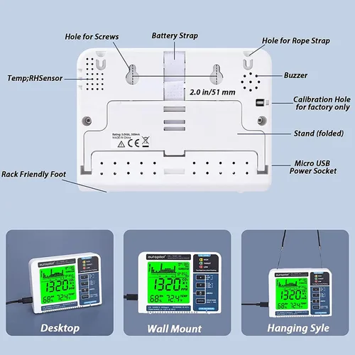 Vista 11 de Autopilot - Monitor de computadora de escritorio CO2 y registrador de datos