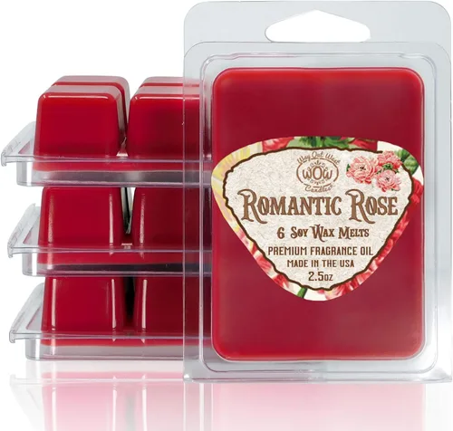 Vista 4 de Cera perfumada para calentadores de cera, ambientador aromático, paquete de 4, juego surtido de 6 cubos de fusión, hecho a mano en Estados Unidos
