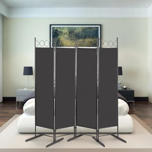 Vista 9 de Divisor de habitación, 6 pies de alto, plegable, de privacidad, separador de habitación portátil para separador, divisores de pared independientes