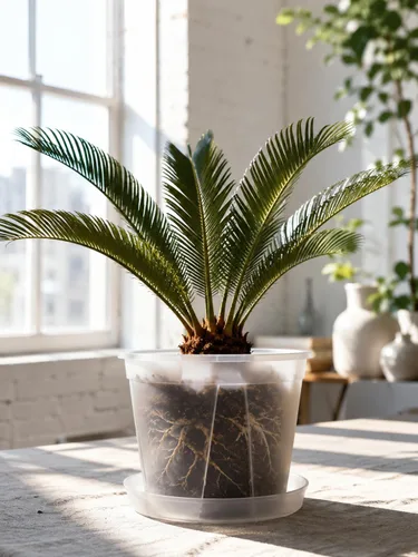 Vista 2 de GREENPARA Macetas transparentes para vivero con platillo para plantas