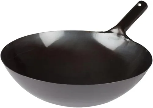 Vista 6 de Winco Soporte de anillo wok chapado en zinc, 8 pulgadas, acero, mediano
