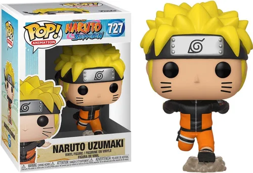 Vista 2 de POP Naruto Shippuden - Figura de vinilo de Funko de Naruto Uzumaki (Running) (incluye funda protectora de caja compatible), multicolor, 3.75 pulgadas