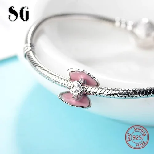 Vista 3 de Abalorio de plata de ley 925 para pulseras y collares Pandora y más bricolaje