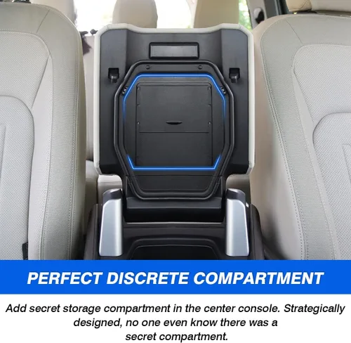 Vista 5 de Karltys Organizador Oculto de Consola Central para Accesorios Land Rover Defender Defender 90 110 130 2020-2025 2026 Caja de Almacenamiento Oculta