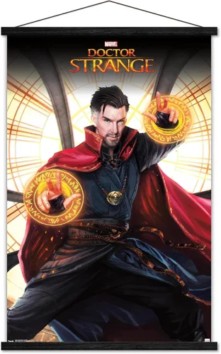 Vista 6 de Trends International Marvel Doctor Strange - Póster de pared de tragaluz, 34 pulgadas de largo x 22.4 W, versión premium sin marco
