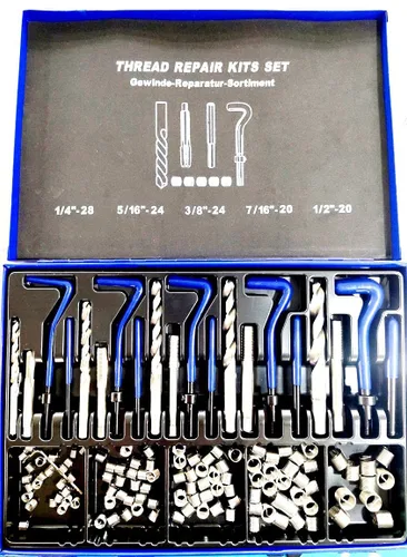Vista 14 de HHIP 1011-0081 Kit de reparación de roscas helicoidales STI de 31 piezas 1/4-20