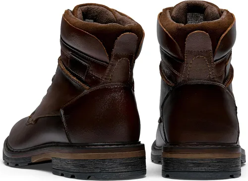 Vista 9 de Jousen Botas de cuero casuales para hombre, botas de vestir Chukka de moda para hombre