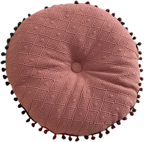 Vista 12 de Cojín redondo de bola redonda Almohada de sofá Cojín de piso (azul, 15.7in40cm)