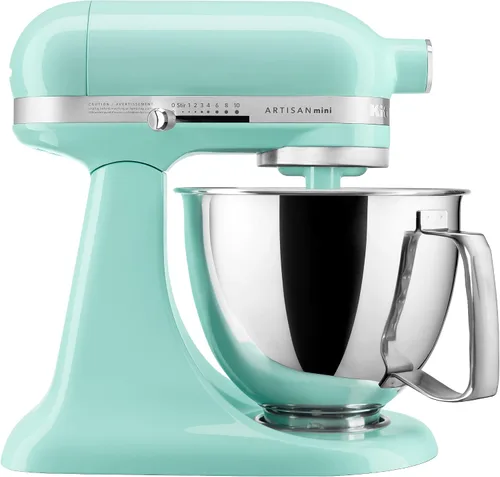 Vista 8 de KitchenAid Artisan Mini Batidora de Pie con Cabezal Inclinable de 3.5 Cuartos - KSM3316X - Negro Mate