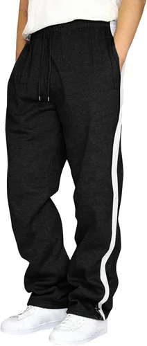 Vista 59 de Pantalones deportivos para hombre, pantalones de otoño e invierno y sólidos para hombres y hombres, cómodos con múltiples bolsillos