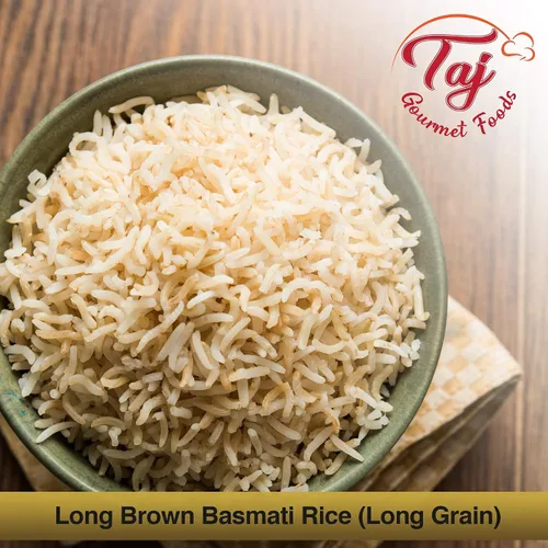 Vista 6 de TAJ Gourmet - Arroz basmati marrón, envejecido naturalmente, 10 libras