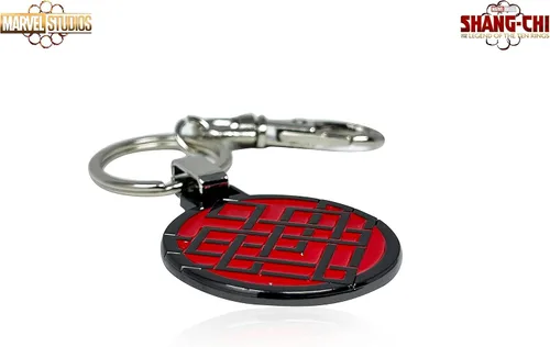 Vista 6 de SalesOne International, LLC Llavero Shang-Chi, famoso símbolo de icono de armadura roja La leyenda de los diez anillos con licencia