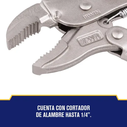 Vista 5 de IRWIN VISE-GRIP - Alicates de bloqueo originales con cortador de alambre, mandíbula curvada, 7 pulgadas (702L3)