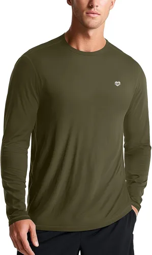 Vista 16 de Zengjo - Camiseta de manga larga de Baselayer para hombre, ligera, para correr Negro