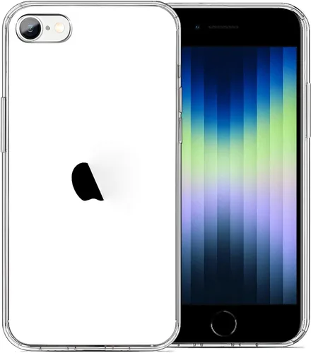 Vista 11 de JJGoo Funda compatible con iPhone SE 2022/2020, compatible con iPhone 7 8, transparente, suave, transparente, a prueba de golpes, delgada, delgada