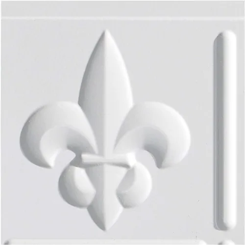 Vista 18 de FASÄDE Fleur-de-lis - Panel decorativo de vinilo decorativo para salpicaduras de 18 x 24 pulgadas en cobre piedra lunar (paquete de 5)