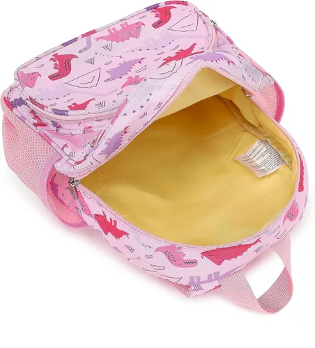 Vista 8 de CAMTOP Linda mochila para niños pequeños, bolsa escolar de animales de dibujos animados en 3D para niñas, niños, guardería de viaje, 2806 Dinosaurio