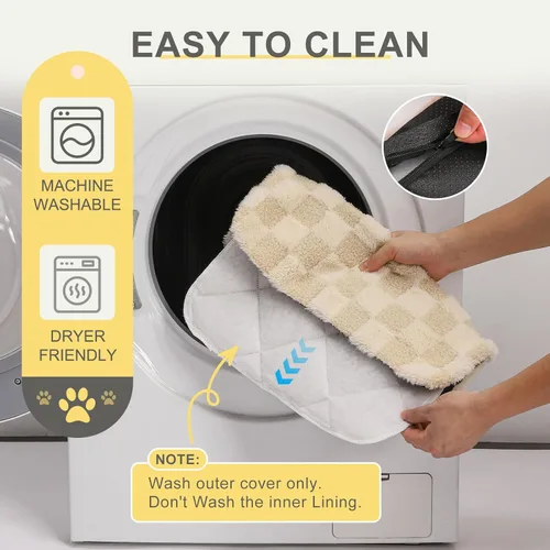 Vista 4 de BEAUTYZOO Cama para Gatos Autocalentable, Paquete de 4 Camas Calentadas para Gatos, Almohadilla de Calentamiento de Lámina Térmica de Felpa Extra
