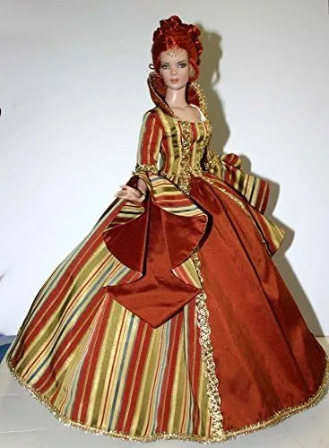 Vista 5 de Enchanted corte Gown patrón para 16" Tyler – Wentworth muñecas Tonner