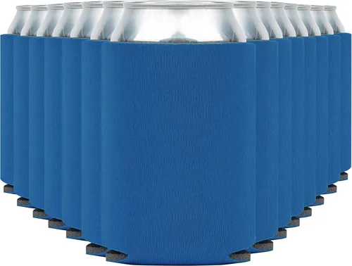 Vista 25 de Fundas enfriadoras de latas de cerveza en blanco (paquete de 14) fundas enfriadoras de latas de cerveza con aislamiento suave - Fundas negras lisas