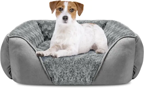 Vista 28 de INVENHO Cama para perros pequeños para perros medianos a grandes, rectangular, ortopédica, suave, relajante, duradera, con parte inferior